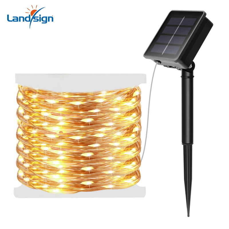 Lampu tali hiasan percutian solar