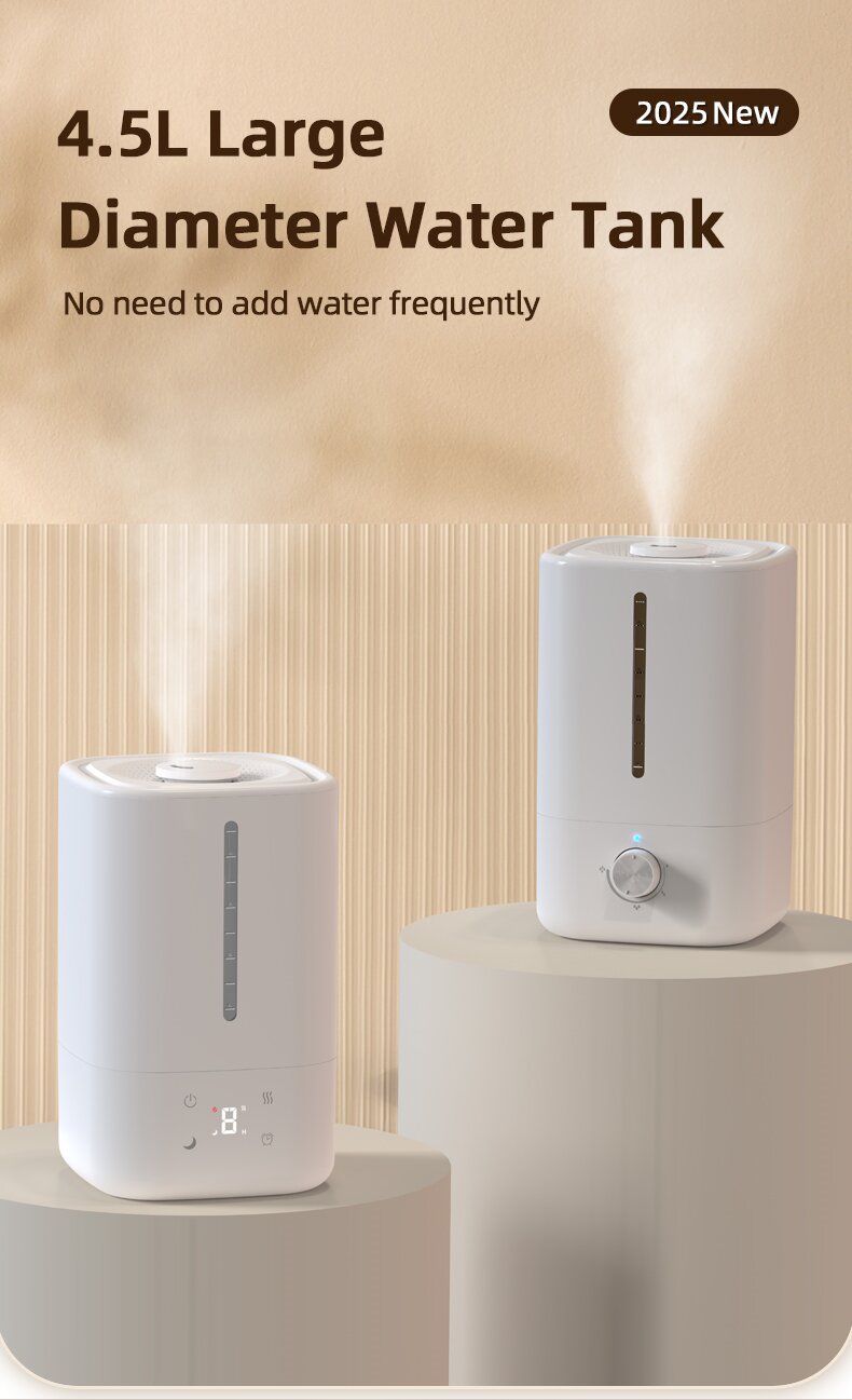 Kawalan tiga kelajuan 4.5L ultrasonik sejuk ultrasonik humidifier ultrasonik