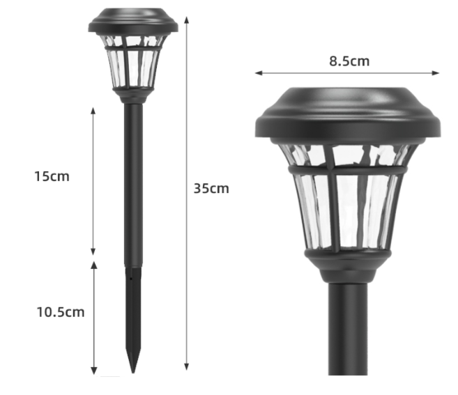 Lampu Taman Solar Kalis Air Lampu Taman