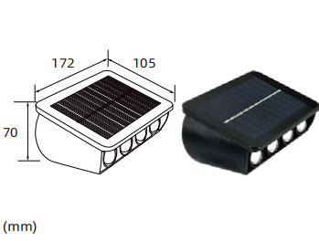 Lampu Dinding Luar Kalis Air Solar